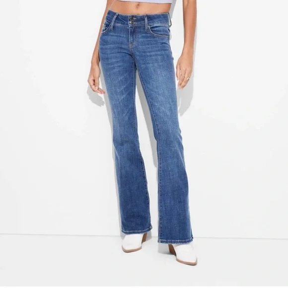 Wild Fable Blue Flare Jeans with Vintage Charm - Picture 1 of 5